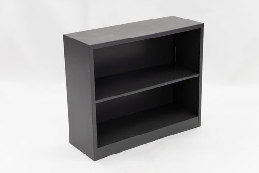 29"h Metal Bookcase- Charcoal