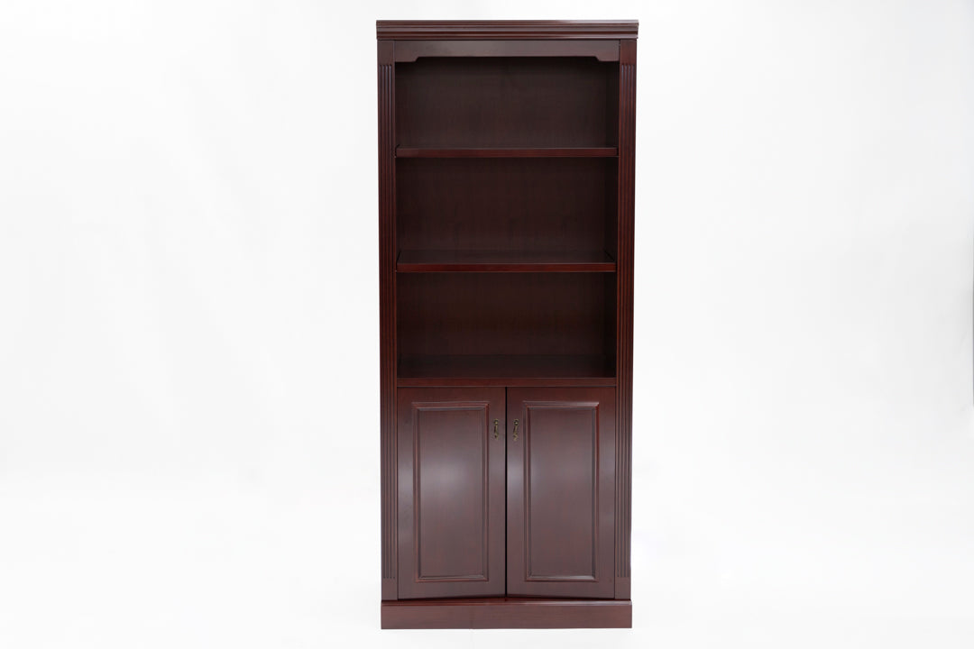 72"h Bookcase with Storage - Cherry