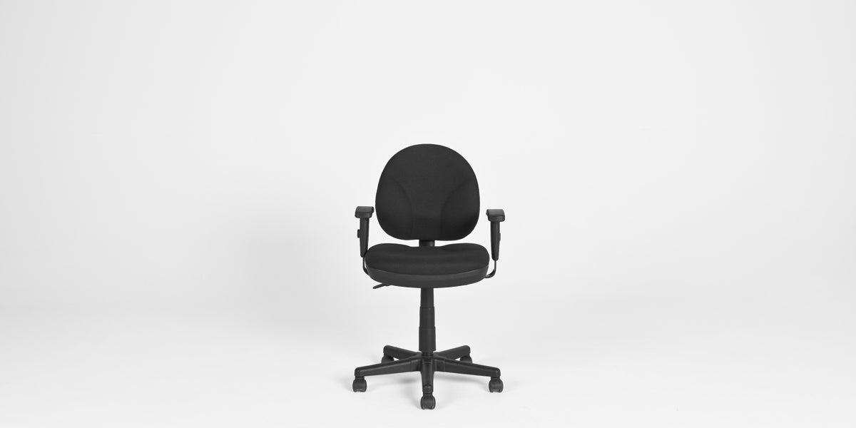 Black Fabric Task Chair