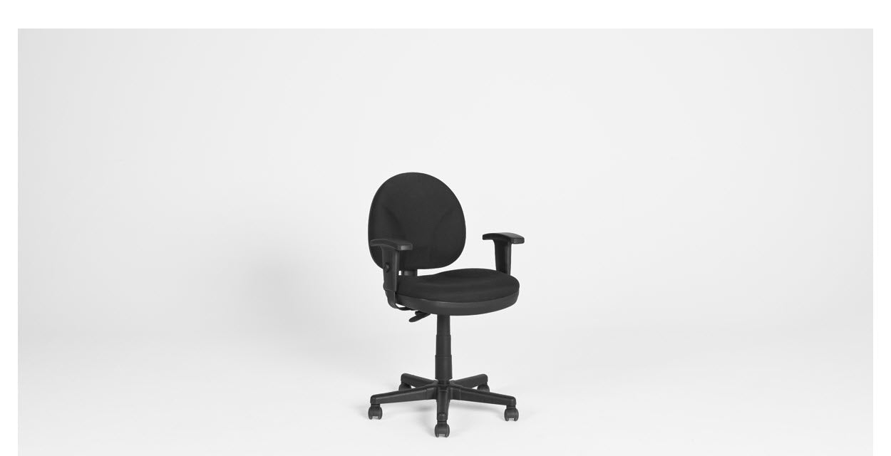 Black Fabric Task Chair