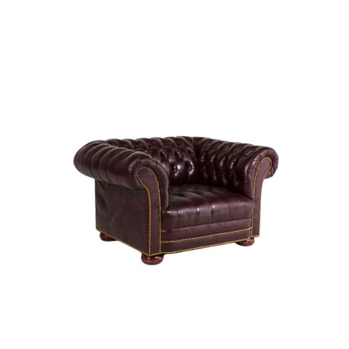 Blackberry Tufted Club Chair