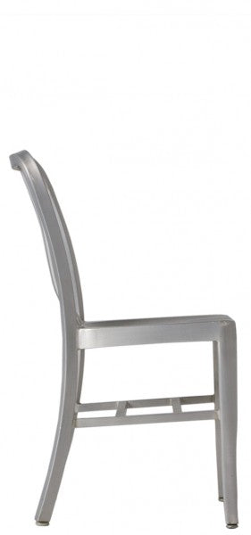 Brushed Aluminum Side Chair