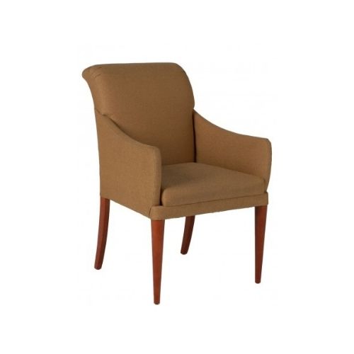 Tan Fabric Arm Chair