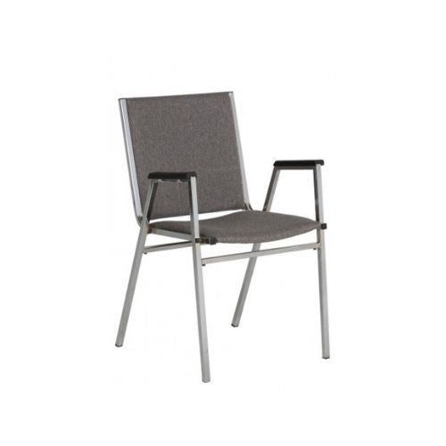 Grey Fabric Stack Chair