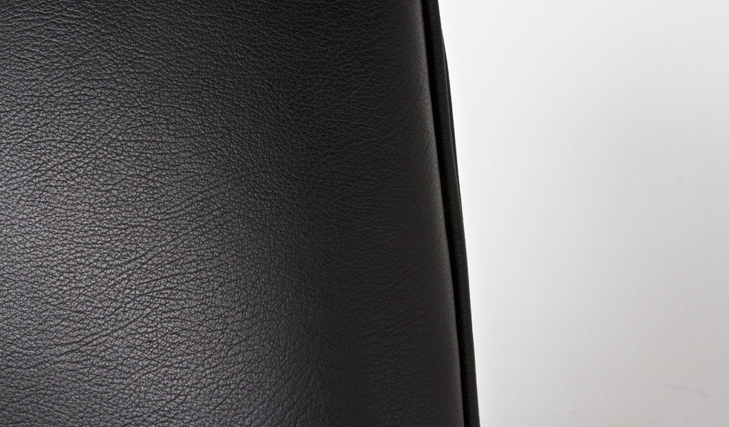 Black Leather High-Back Chair