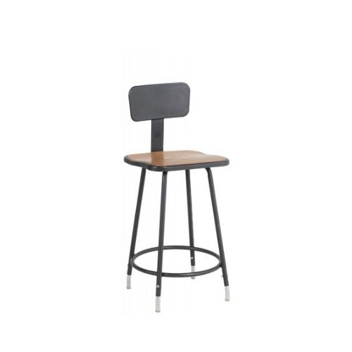 Grey Metal Adjustable Stool