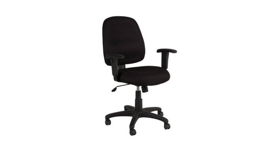 Black Fabric Task Chair w/ Arms