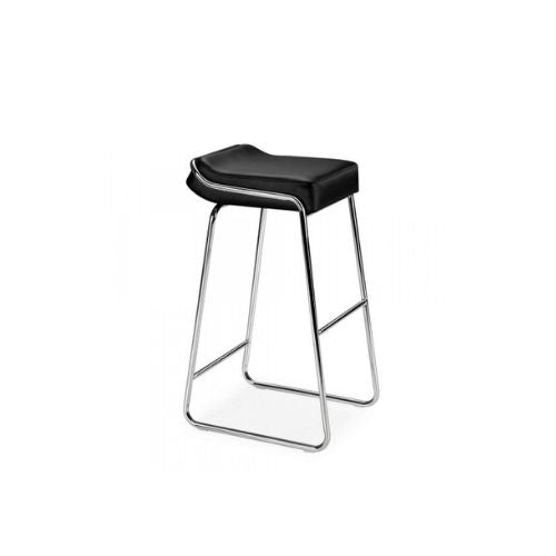 Black Vinyl Bar Stool