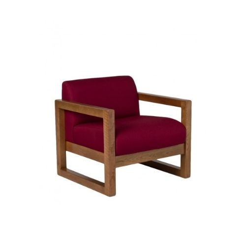 Burgundy Fabric Chair
