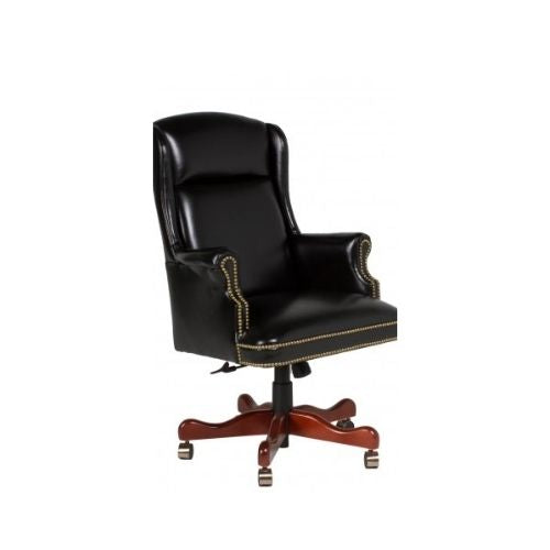 Black Vinyl High Back Executive Chair