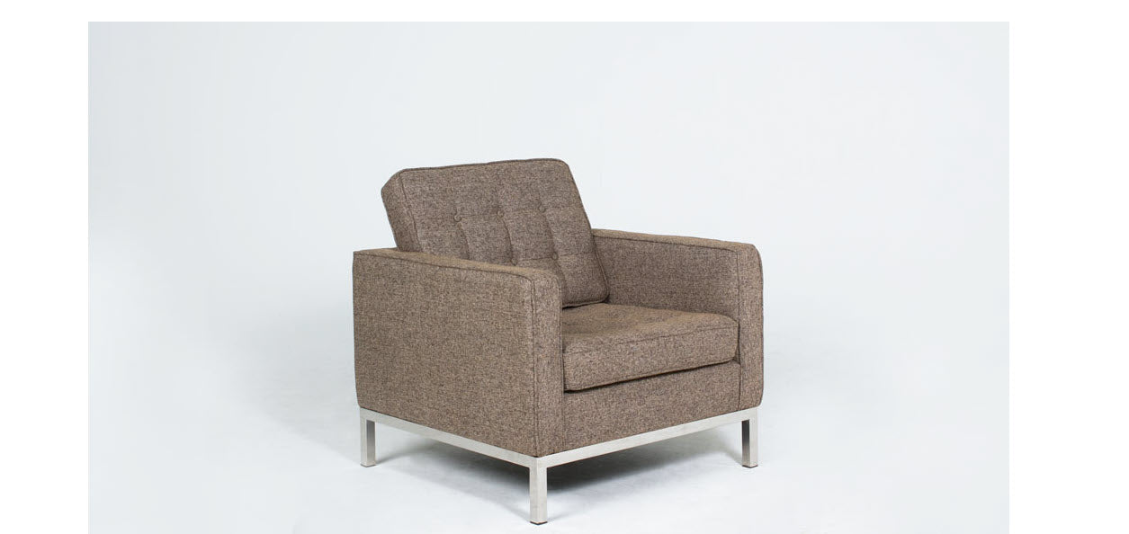 Oatmeal Tweed Chair