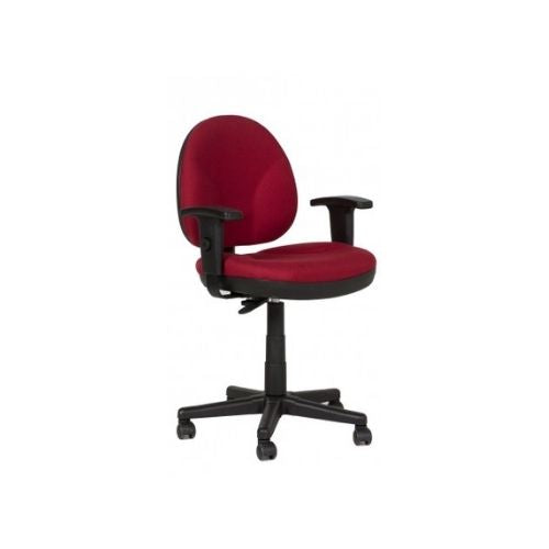 Burgundy Fabric Task Chair