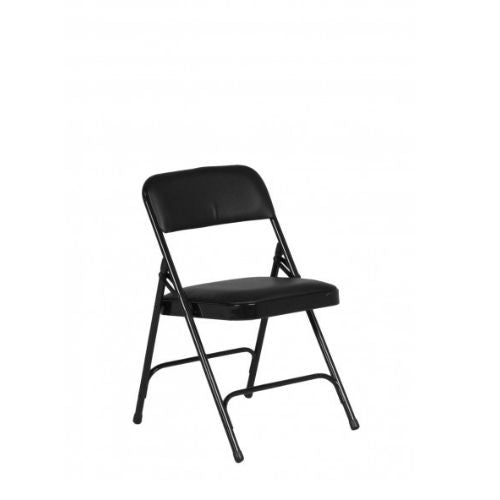 Black Padded Folding Chair