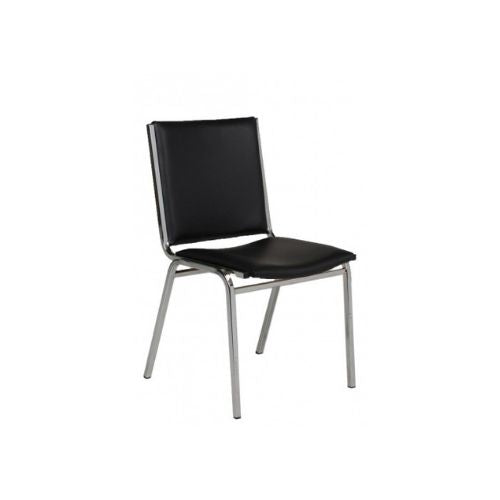 Black Vinyl Stack Chair