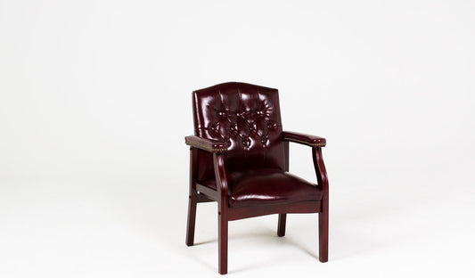 Oxblood Tufted Armchair