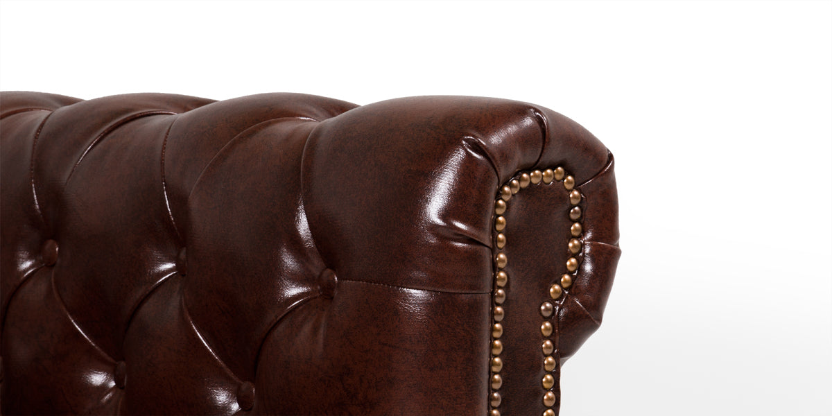 Brown Leather Chesterfield Chair