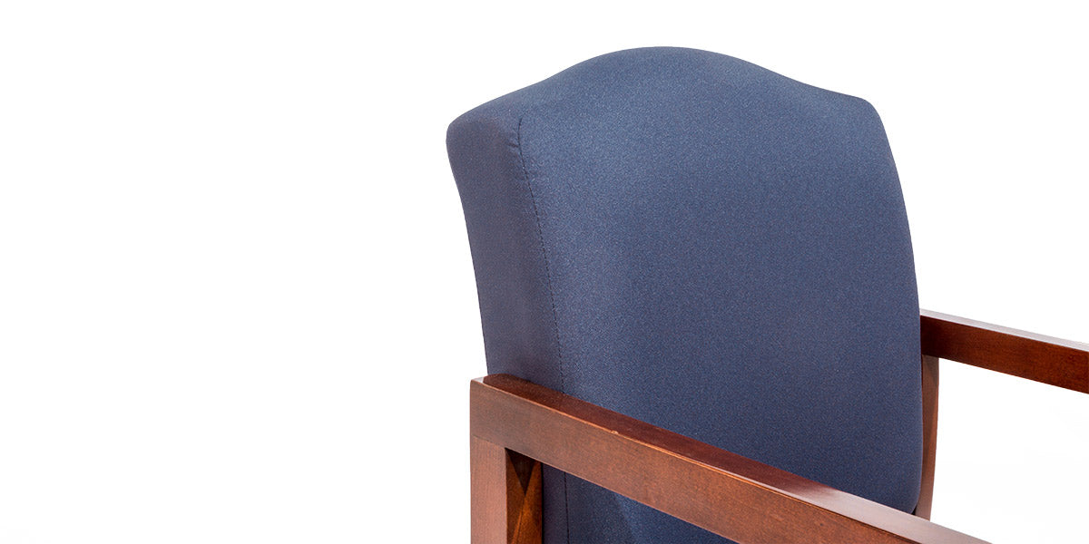 Blue Fabric Guest Chair