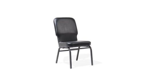 Black Vinyl Side Chair