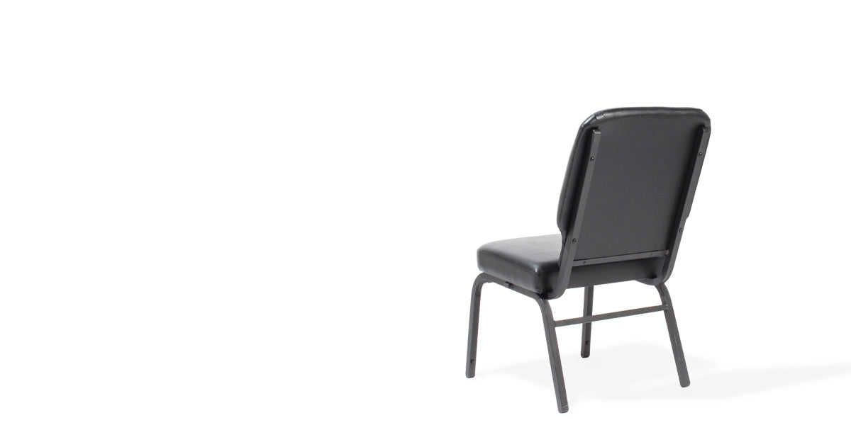 Black Vinyl Side Chair