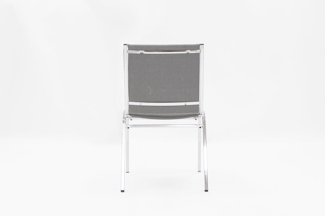 Grey Fabric Stack Chair - Armless