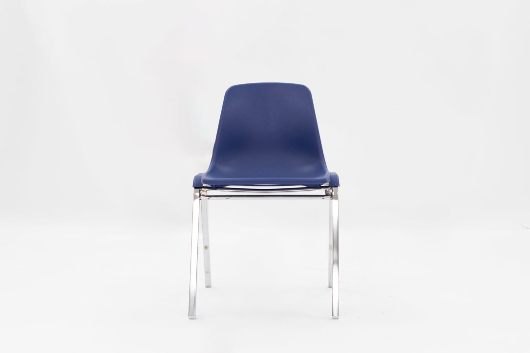 Blue Poly Shell Stack Chair