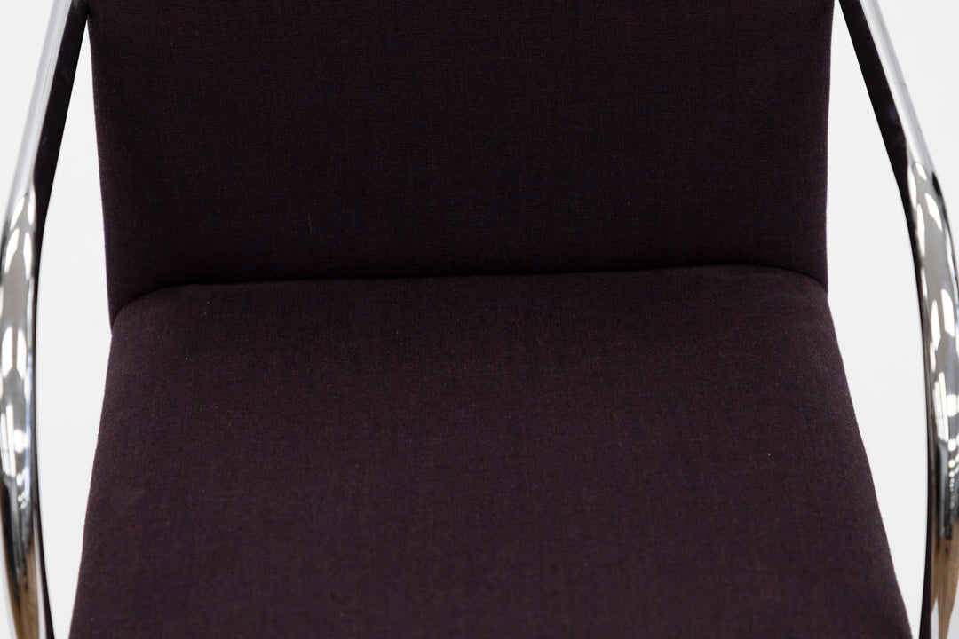 Bruno Arm Chair - Eggplant Fabric