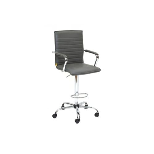 Grey Vinyl Drafting Chair