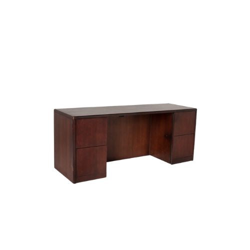 72" Mahogany  Kneehole Credenza