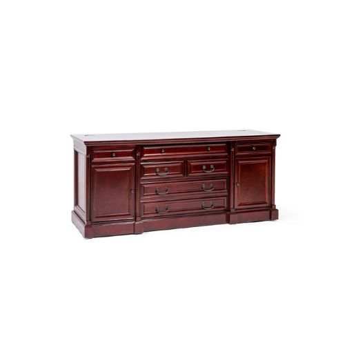 72" Mahogany 7 Drawer Credenza