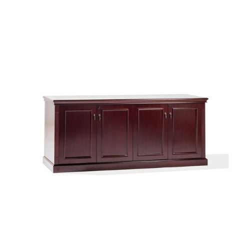 72" Cherry 4 Door Credenza