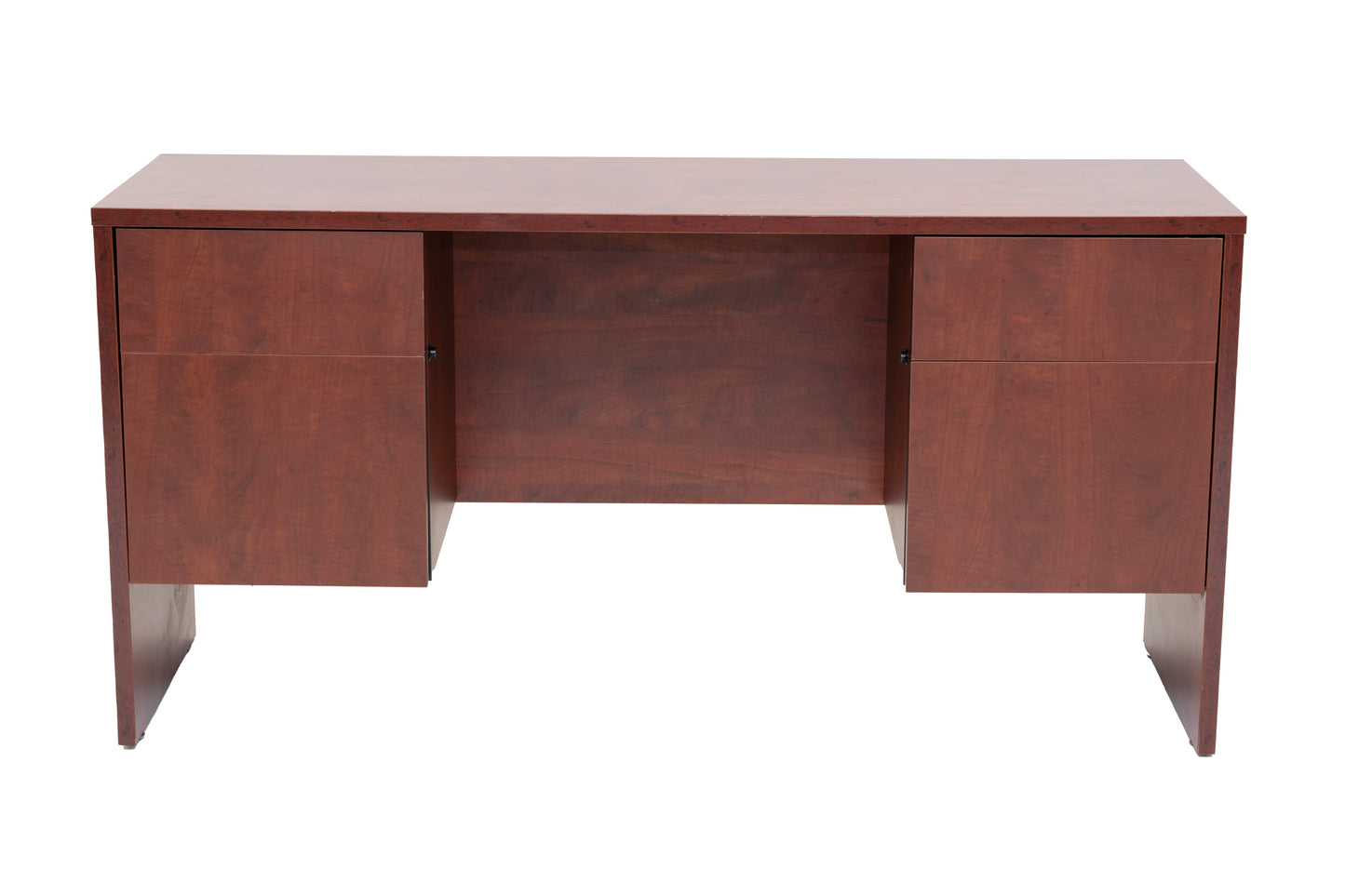 66" Cherry Kneehole Credenza