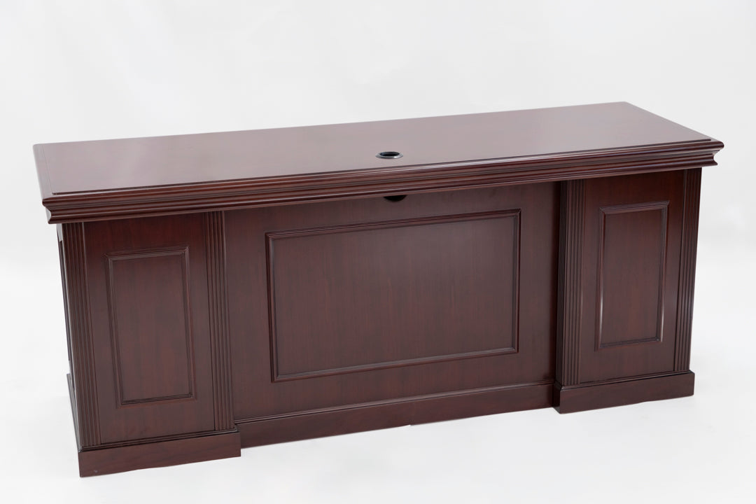 72" Kneehole Credenza - Cherry