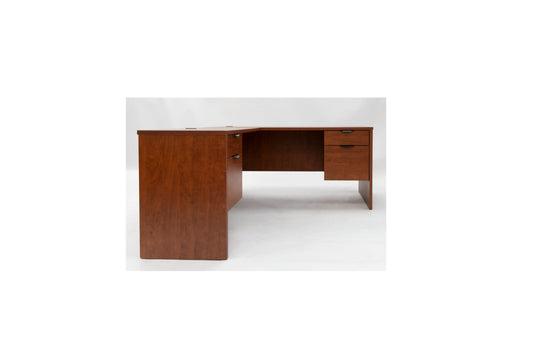 60" x 70" L-Shaped Desk- Cherry