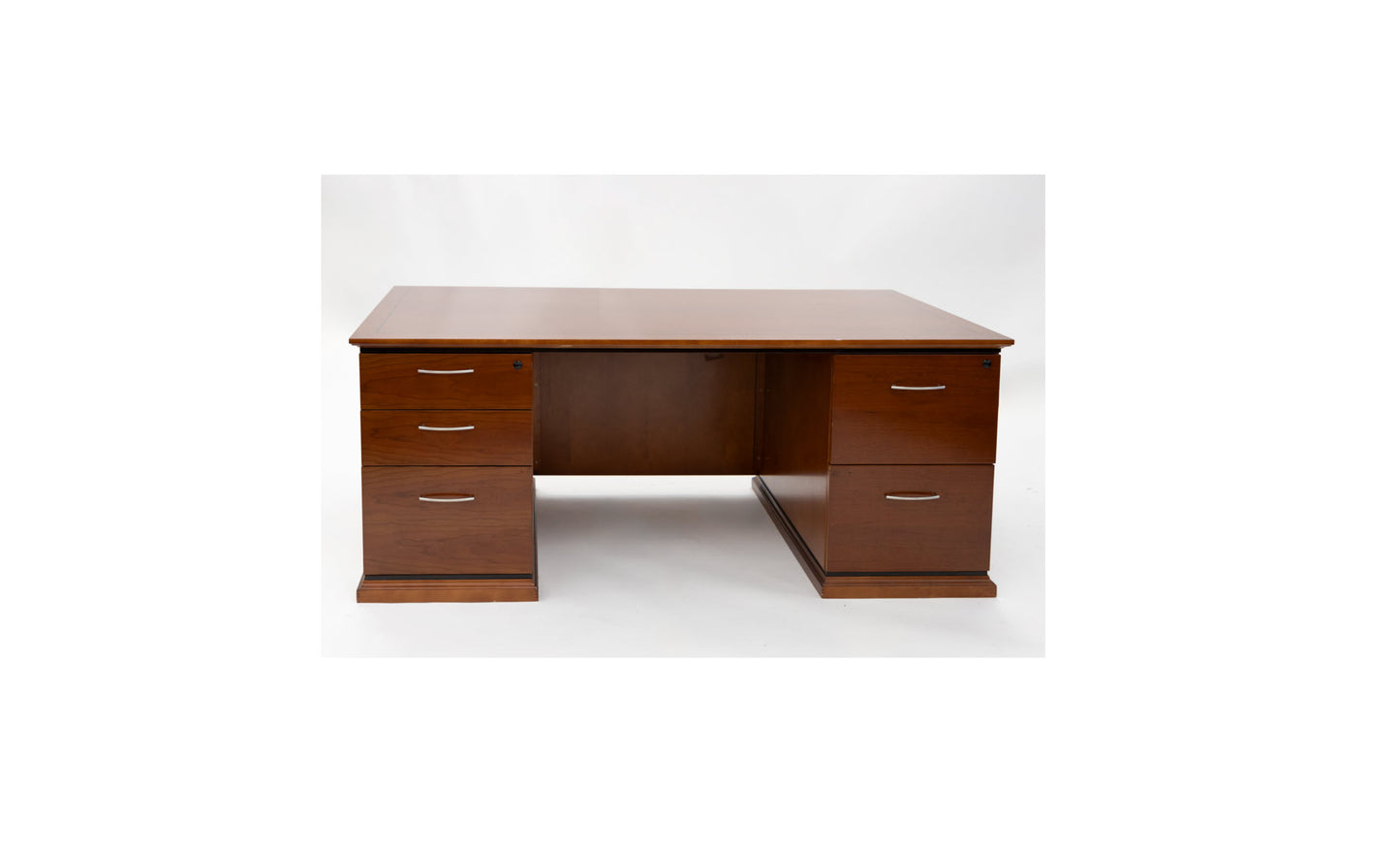 72" Double Ped Desk - Cherry