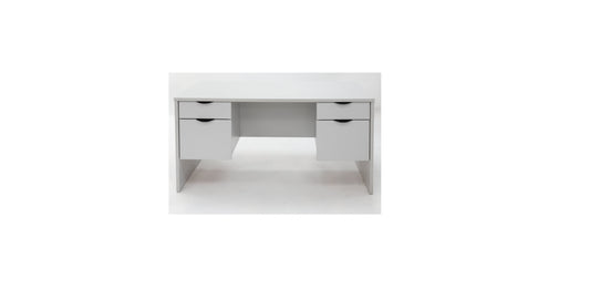 60" Double Ped Desk - Light Grey