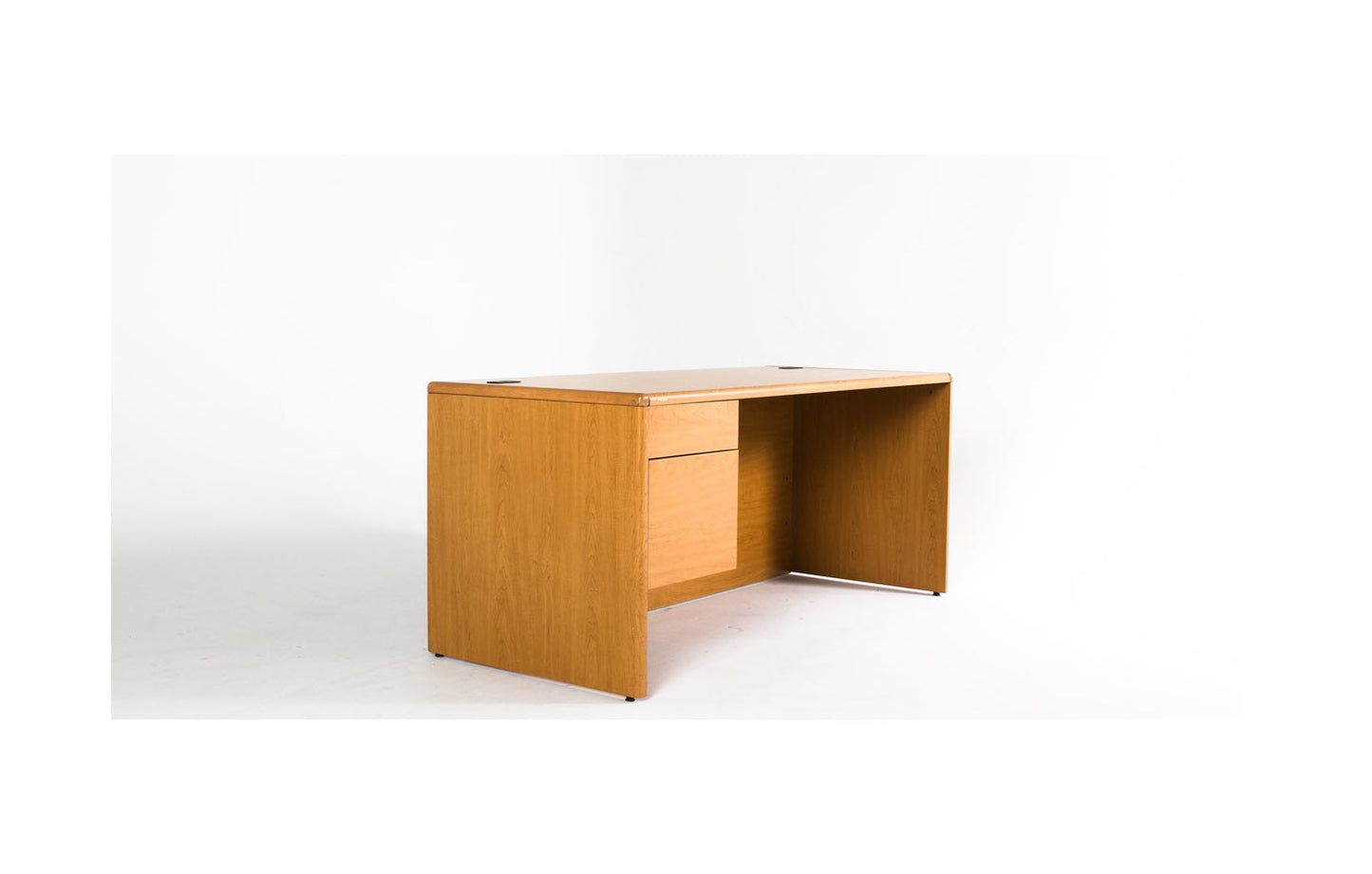 66"W Oak Laminate Desk