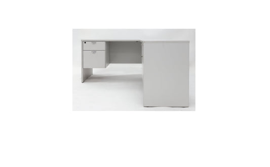 60" x 72" L-Shaped Desk - Light Grey