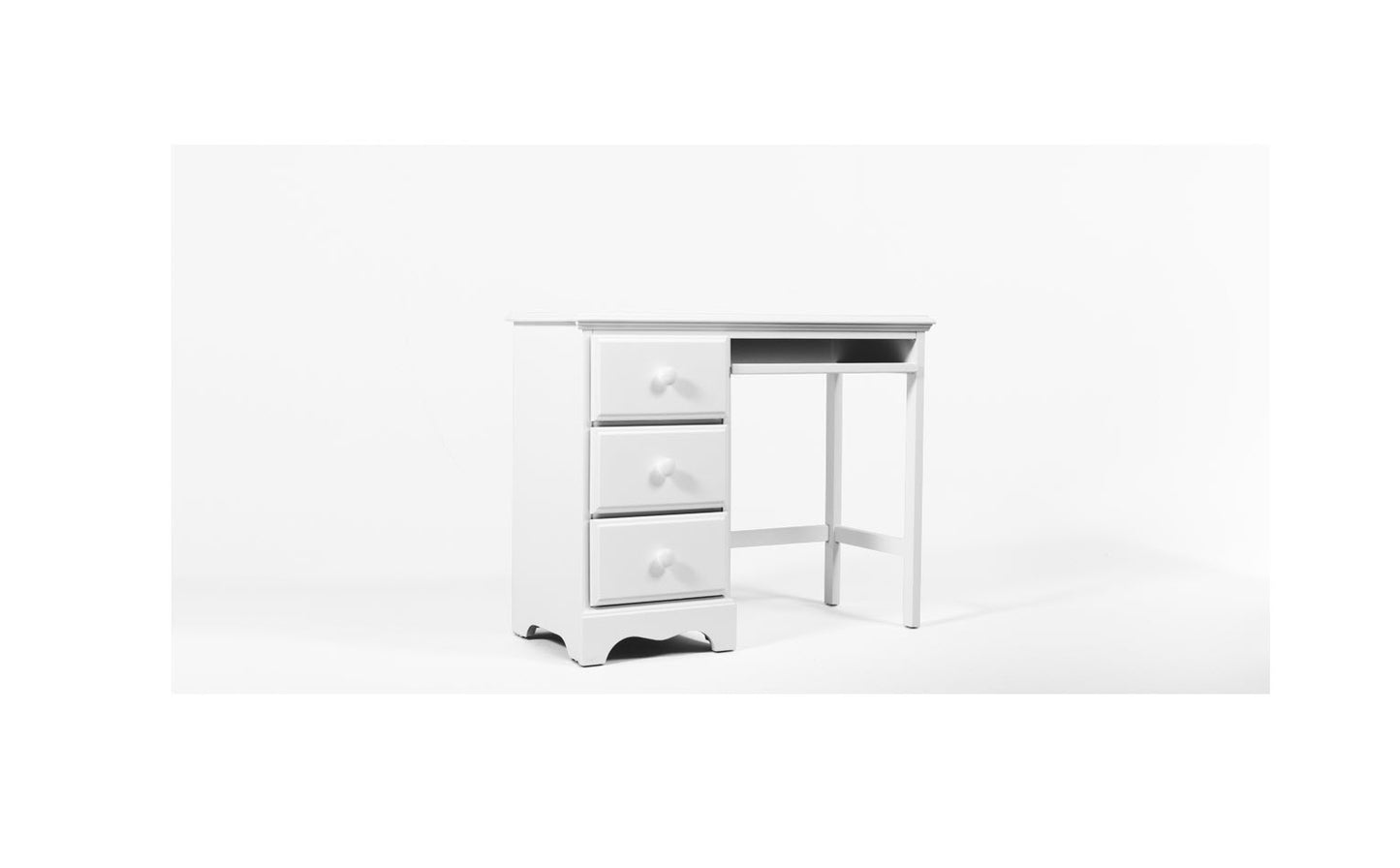 40" White Student Desk