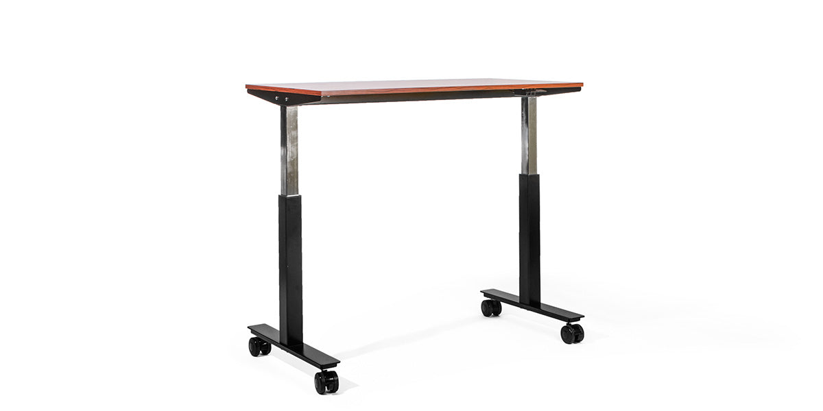 47.5"W Cherry Adjustable Table Desk