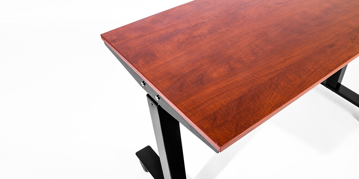 47.5"W Cherry Adjustable Table Desk