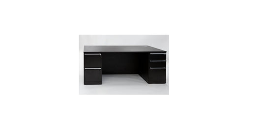72" Double Ped Desk with Overhang