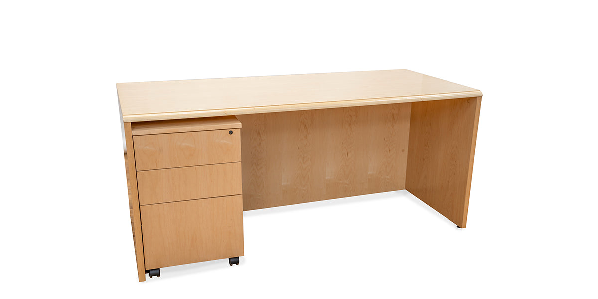 66" Maple Shell Desk