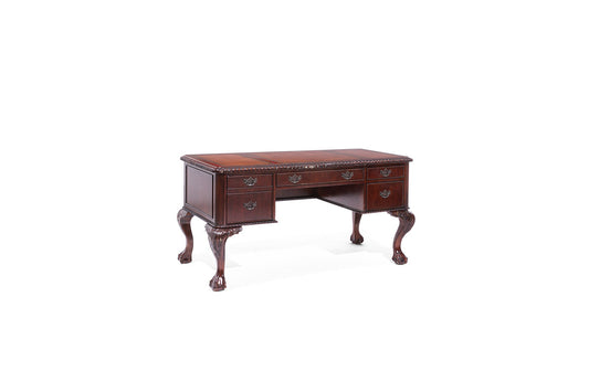 60"W Mahogany Table Desk