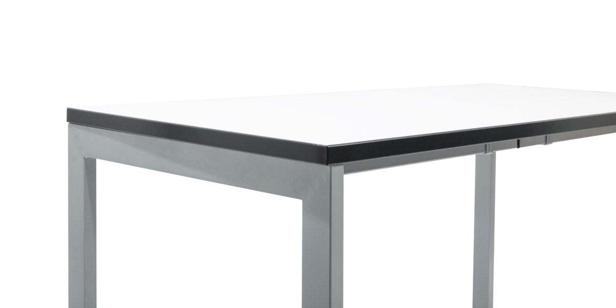 48"W White Table Desk