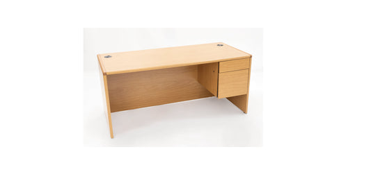 66" Single Ped Desk - Maple