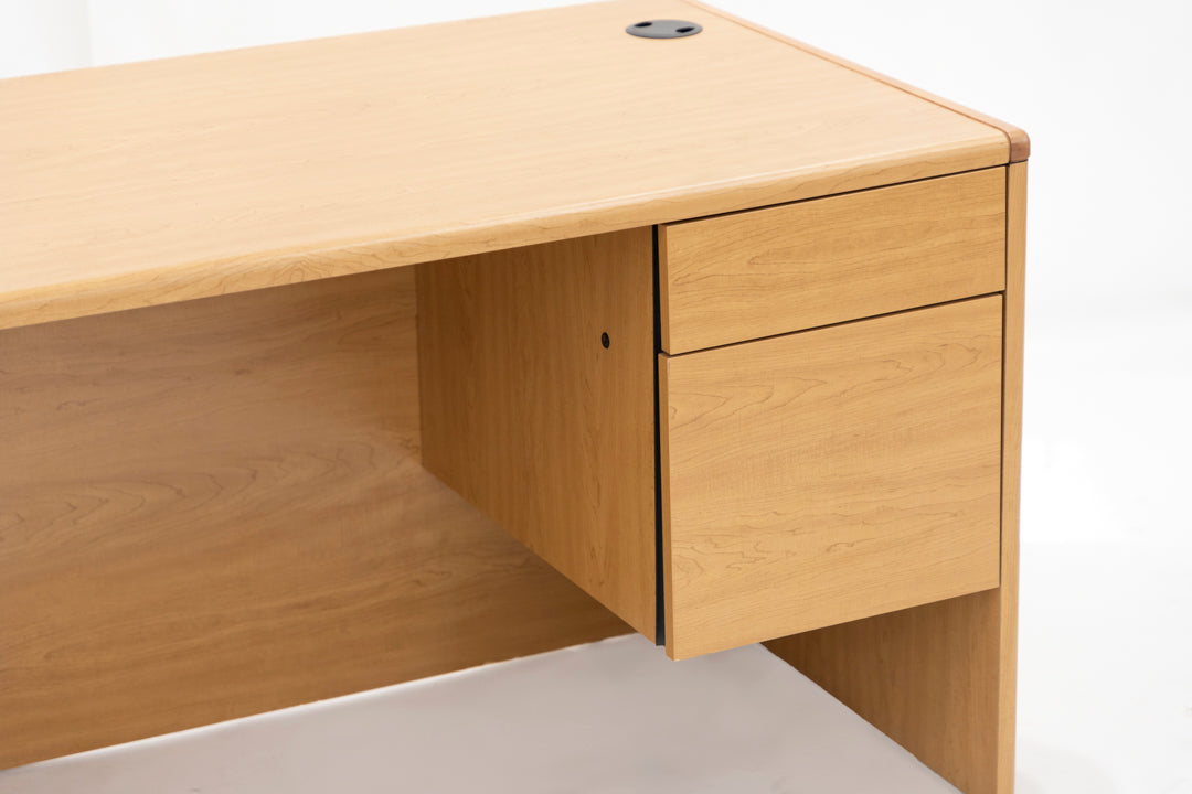 66" Single Ped Desk - Maple