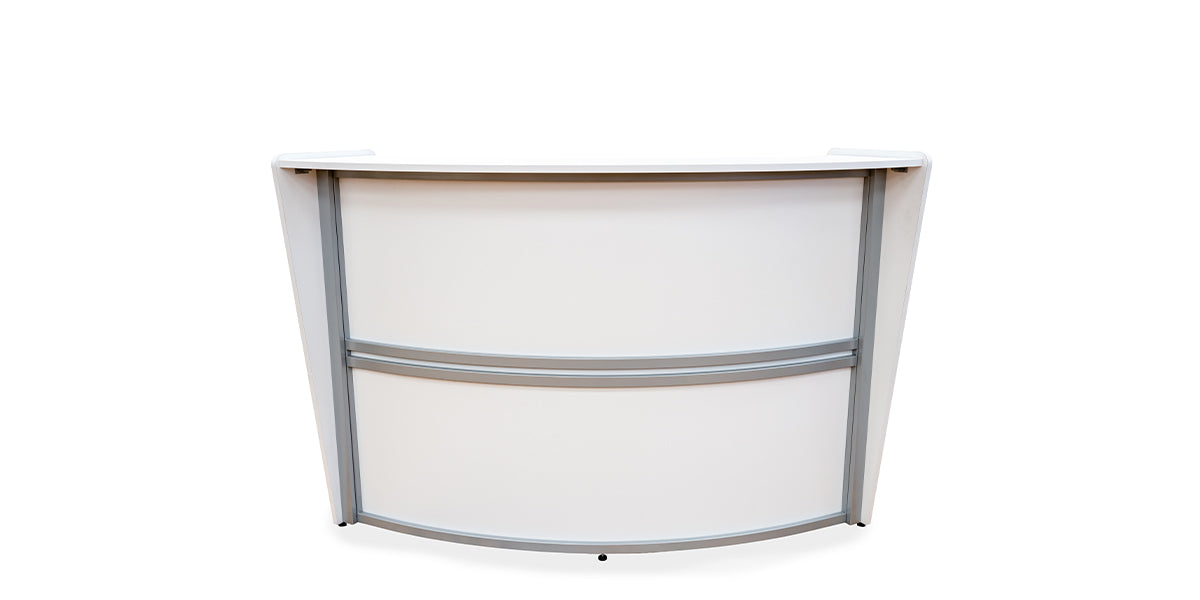 72"W White Reception Desk