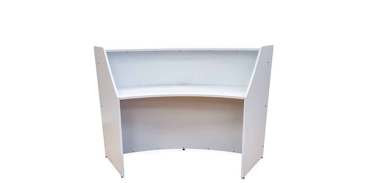 72"W White Reception Desk