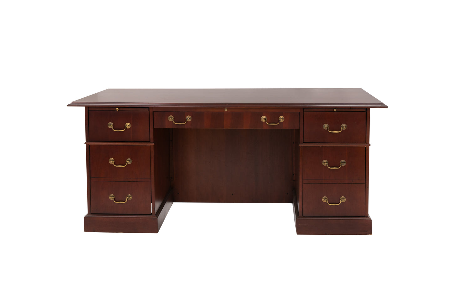 72" Double Pedestal Desk- Cherry