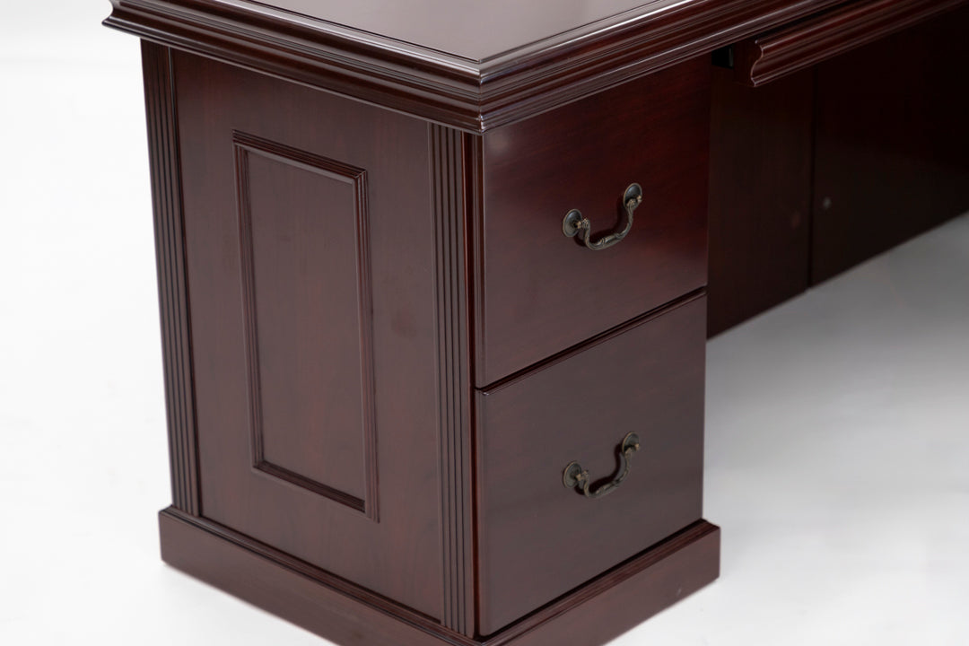 66" x 78" L-Shaped Desk - Cherry